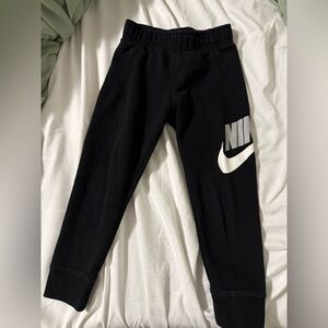 Nike Kids Black and White Logo Joggers